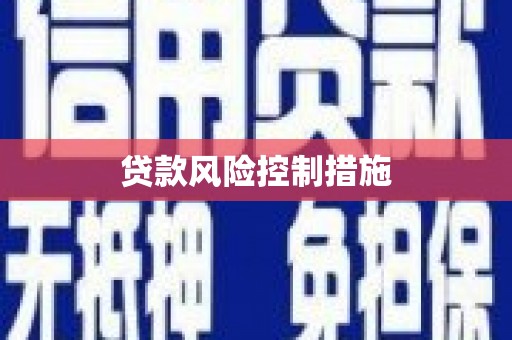 察雅贷款风险控制措施