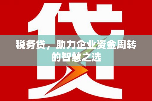 察雅税务贷，助力企业资金周转的智慧之选