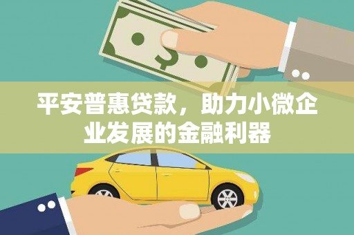 察雅平安普惠贷款，助力小微企业发展的金融利器