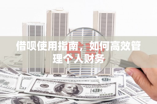 察雅借呗使用指南，如何高效管理个人财务