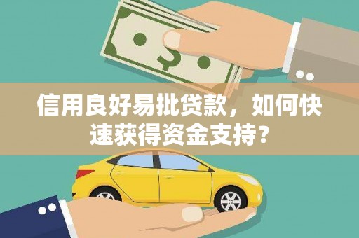 察雅信用良好易批贷款，如何快速获得资金支持？