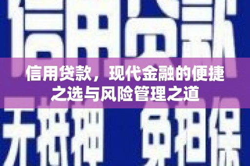 察雅信用贷款，现代金融的便捷之选与风险管理之道