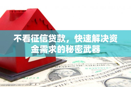 察雅不看征信贷款，快速解决资金需求的秘密武器
