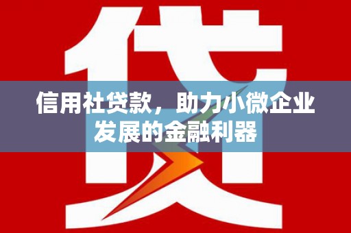 察雅信用社贷款，助力小微企业发展的金融利器