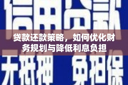 察雅贷款还款策略，如何优化财务规划与降低利息负担