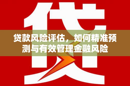 察雅贷款风险评估，如何精准预测与有效管理金融风险