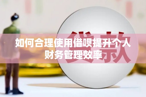 察雅如何合理使用借呗提升个人财务管理效率