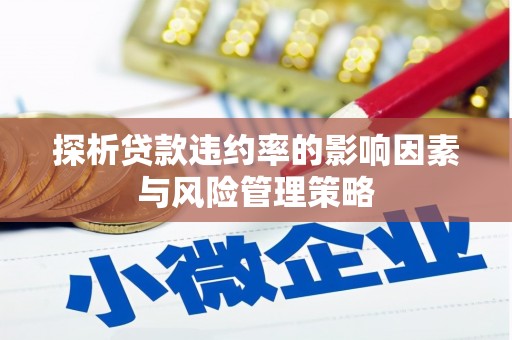 察雅探析贷款违约率的影响因素与风险管理策略