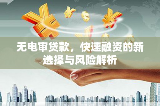 察雅无电审贷款，快速融资的新选择与风险解析