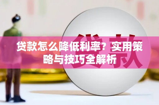 察雅贷款怎么降低利率？实用策略与技巧全解析